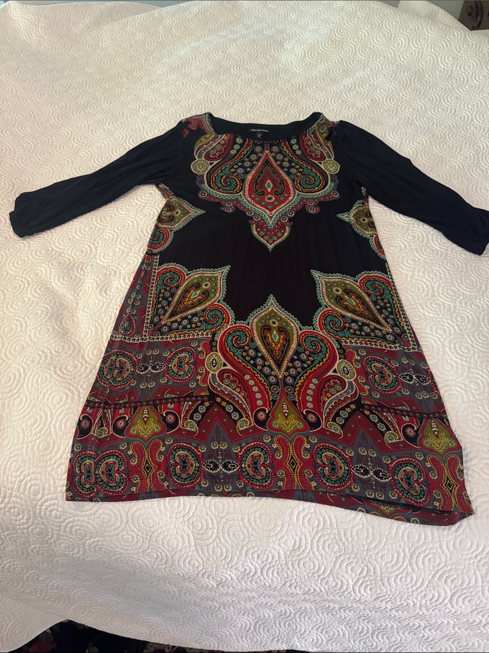 Black tunic, Moroccan design dress